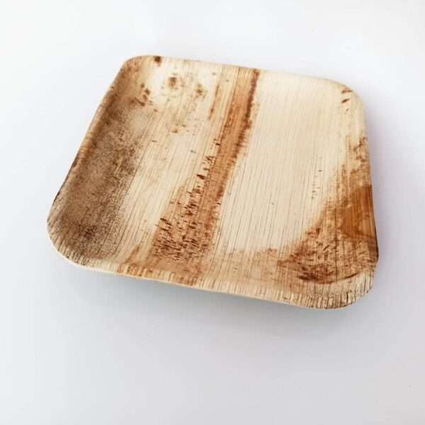 Eco Ceylon Areca Leaf Square Plate made out of areca palm Leaf also Known as kolapath pigan