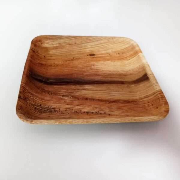 Eco Ceylon Areca Leaf Square Plate made out of areca palm Leaf also Known as kolapath pigan