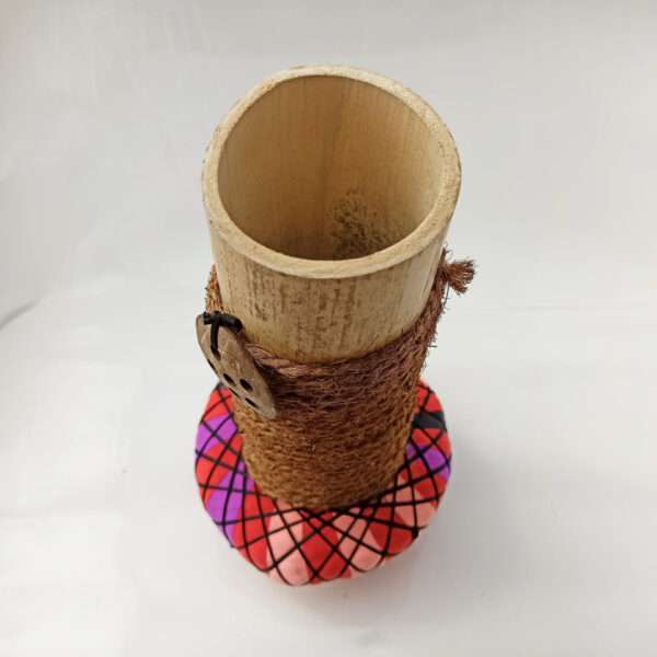 Eco Ceylon Pittu Bamboo made out of Bamboo, Coconut fiber string and cloth also Known Pittu Bambuwa