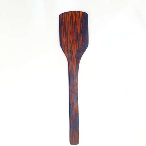 Wood Spatula made out of kithul wood dark brown and black