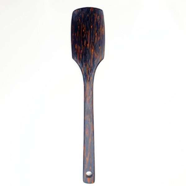 Wood Spatula made out of kithul wood dark brown and black