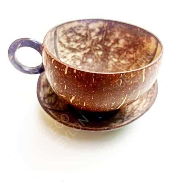 Eco Coconut shell cup and saucer